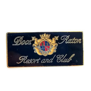 Boca Raton Resort And Club Crest Logo Luxury Hotel Florida Enamel Pin Advertise